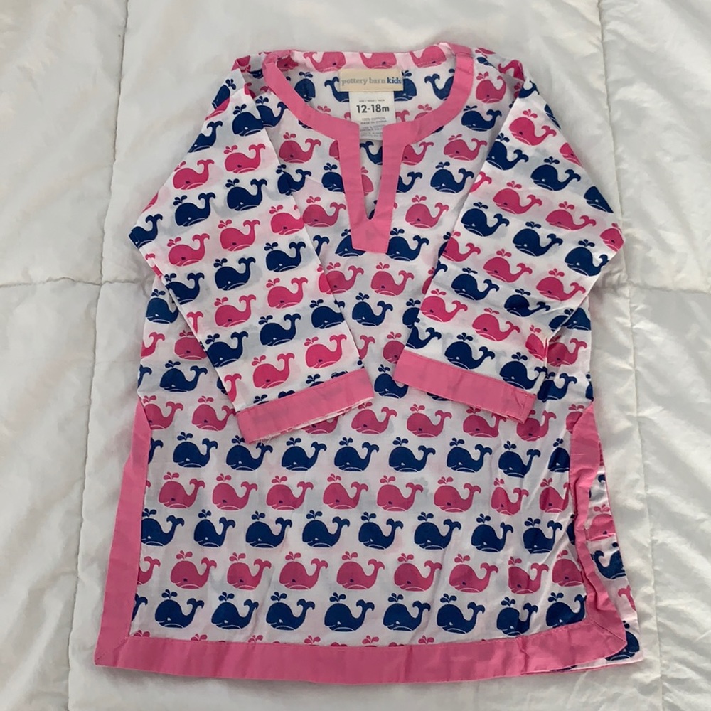Pottery Barn Kids cotton swim coverup